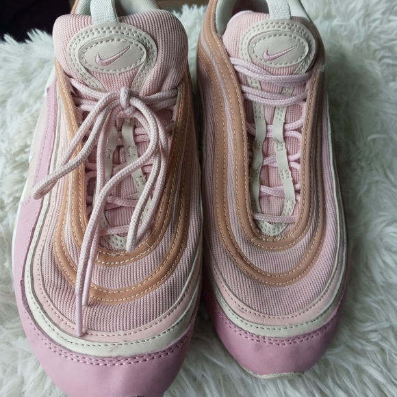 Nike Airmax 97 premium tricolor Pink Striped mesh upper running sneakers 8 - Picture 2 of 14